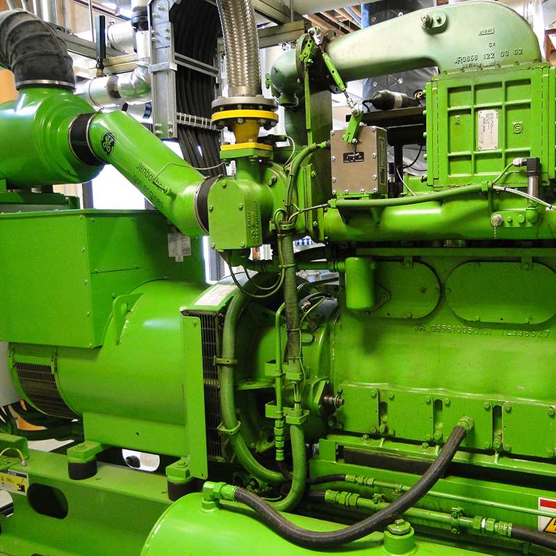 Cogeneration machine at the Budd Inlet Treatment Plant, Olympia WA