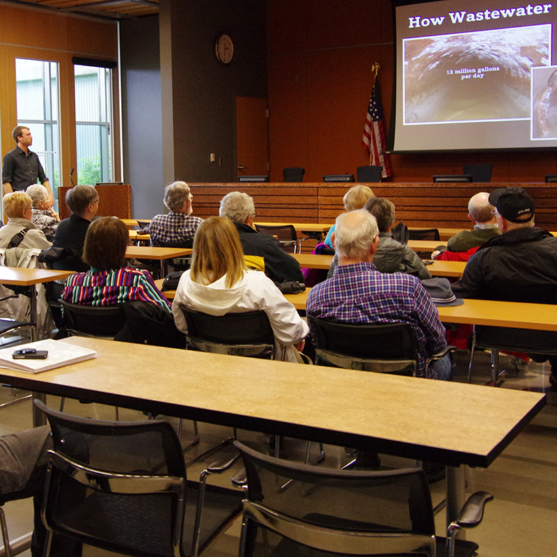 LOTT presentation in the Regional Serviced Center Board room, Olympia WA